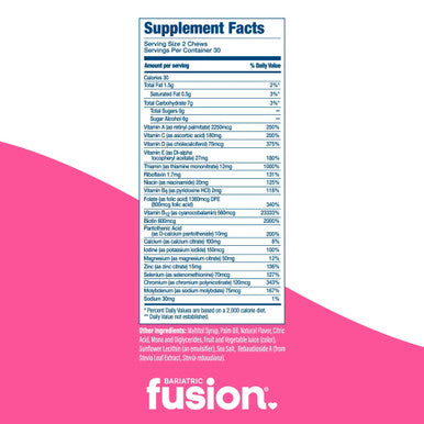 Bariatric Fusion Bundle & Save - Watermelon Soft Chews Multivitamin 60 Soft Chews 8 Bags