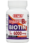 Deva Nutrition LLC - Vegan Biotin 6000 mcg 90 Tablets