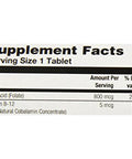 Folic Acid 100 tabs by Nature's Life