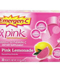 Emergen-C 1000mg Vitamin C Powder, with Antioxidants, B Vitamins and Electrolytes, Immunity Supplements for Immune Support, Caffeine Fizzy Drink Mix, Pink Lemonade Flavor - 30 Count