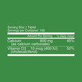 Nutritionl Calcium 600 + D3 400 Tablets 100's