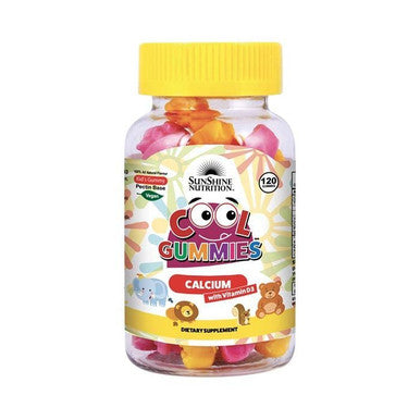 Sunshine Nutrition Cool Gummies Kids Calcium With Vitamn D3 120's