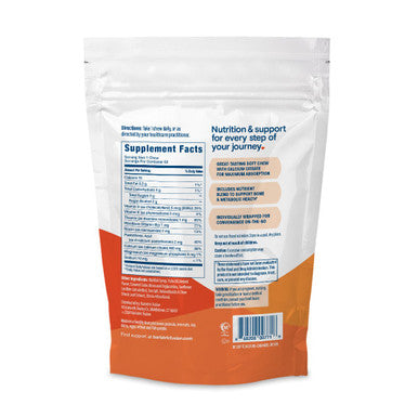 Bariatric Fusion Calcium Citrate 500mg and Energy Soft Chew Bariatric Vitamin Caramel Flavor 60 Count