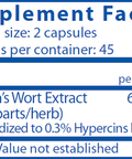 Verified Quality Hi Potency St. John's Wort90 caps
