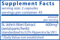 Verified Quality Hi Potency St. John's Wort90 caps