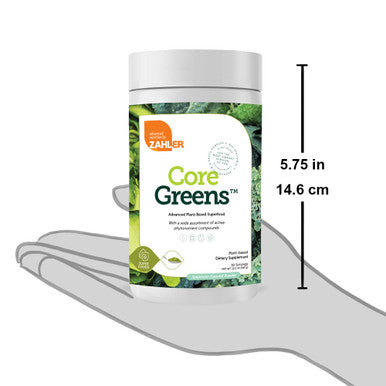 Zahler's Core Greens Powder Superfoods Spearmint Flavor