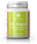 Cytoplan Health Creation D3 Vegan Wholefood 2500 iu from Lichen 60's