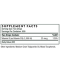 Thorne Vitamin D Liquid 1200 Drops
