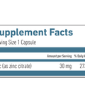 Zinc 30 mg energized 60 caps by Biogena