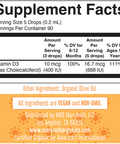 MaryRuth Organics Infant & Toddler Vitamin D3 Organic Liquid Drops