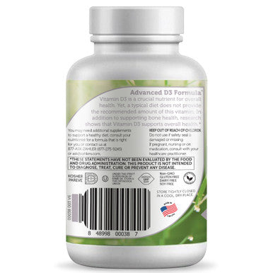 Zahlers Vitamin D3 Softgels 3000 Iu General Health 120 Softgels