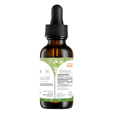 Zahler's Vitamin D3 Liquid 5000 Iu General Health 1FL.OZ