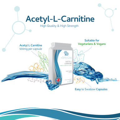 Xspanlabs Acetyl-L-Carnitine 500mg 90 Capsules - High-Strength ALCAR with no D-carnitine
