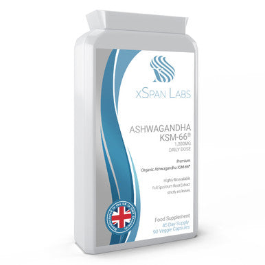 Xspanlabs Ashwagandha KSM-66, 500mg per capsule Ã¢â‚¬â€œ 90 capsules