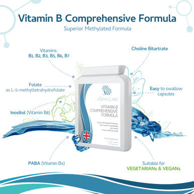 Xspanlabs Vitamin B Comprehensive Formula 90 capsules