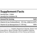 Zahler's Vitamin D3 & K2 General Health 90 Tablets