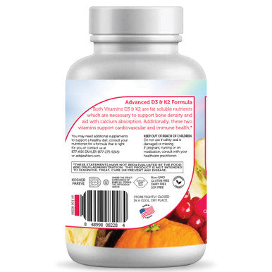 Zahler's Junior D3 & K2 Childrens Health 90 Tablets