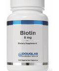Douglas Labs, Biotin, 8 mg, 120 vegcaps