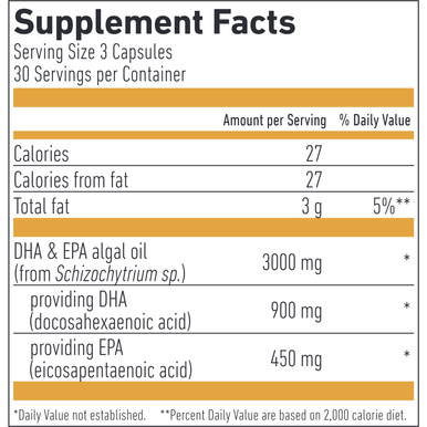 Omega 3 DHA & EPA 1350 mg Vegan GOLD 90 caps by Biogena
