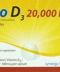Pro D3 Vitamin D3 supplement 20,000 iu 30 Capsules