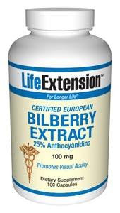 Life Extension Bilberry Extract 100Mg 90Vc