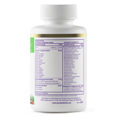 Paradise Herbs Earth Blend Biotin - 90 Vegetarian Capsul