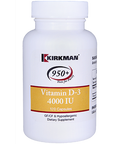 Kirkman Labs - Vitamin D-3 4000 IU 120 Capsules