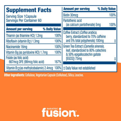 Bariatric Fusion Energy Support 60 Capsules
