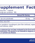 Pure Encapsulations Zinc 15 180 vcaps