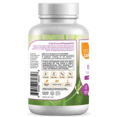 Flax Seed Oil 1000 mg 90 softgels by Advanced Nutrition by Zahler