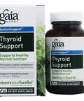 Gaia Herbs Thyroid Support Liquid Phyto Capsules, 60 Vegetarian Capsules