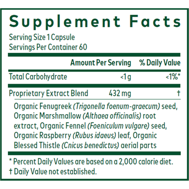 Galactagogue Formula 60 lvcaps by Gaia Herbs