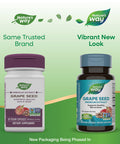 Nature's Way Premium Extract Standardized Grape Seed 95% Polyphenols, 100 mg per serving, 60 Capsules