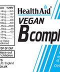 Health Aid Vegan B Complex 60's