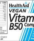 Health Aid Vegan Vitamin B50 Complex 30's