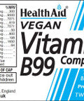 Health Aid Vegan Vitamin B99 Complex 60's