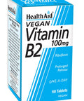 Health Aid Vegan Vitamin B2 100mg 60's