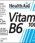 Health Aid Vitamin B6 100mg 90's