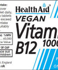 Health Aid Vegan Vitamin B12 1000ug