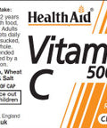 Health Aid Vitamin C 500mg Chewable Orange Flavour