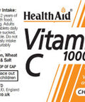Health Aid Vitamin C 1000mg Chewable Orange Flavour