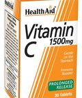 Health Aid Vegan Vitamin C 1500mg Prolonged Release