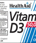 Health Aid Vitamin D3 50,000iu 30's