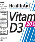 Health Aid Vitamin D3 20,000iu 30's