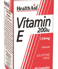 Health Aid Vitamin E 200iu 60's
