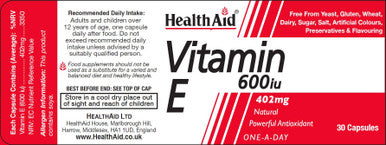 Health Aid Vitamin E 600iu