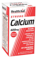 Health Aid Strong Calcium 600mg Chewable 60's