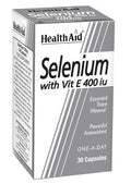 Health Aid Selenium with Vitamin E 400iu 30 Capsules