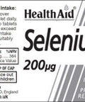 Health Aid Selenium 200ug Prolonged Release 60's