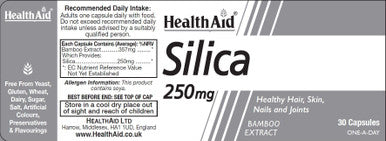 Health Aid Silica 250mg 30's